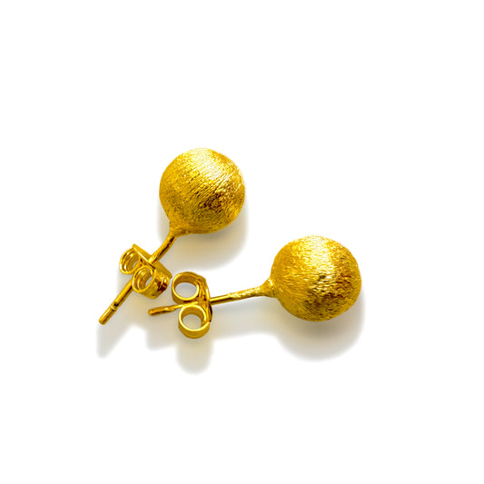 Aros Perlas Bañados en Oro 6 mm (EHJARPE06)